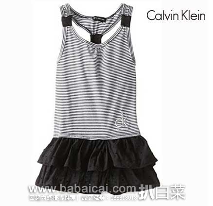 清凉夏装,折扣低至4折!推荐多款精选的Calvin Klein卡文克莱女孩童装!