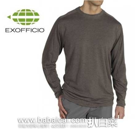 ExOfficio Exo 男士 Dri Crew 圆领速干防晒T恤 原价$50，现4.2折售价$21.11