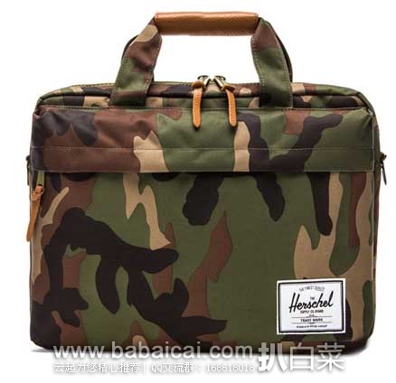 Herschel Supply Co.迷彩款帆布两用包 原价.99,现5折售价.98