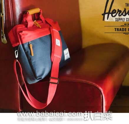 Herschel Supply Co.迷彩款帆布两用包 原价.99,现5折售价.98