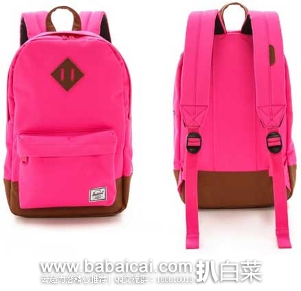 Herschel Supply Co.高韧性耐磨双肩背包(原价.99,现7折.87),公码8折后实付.09