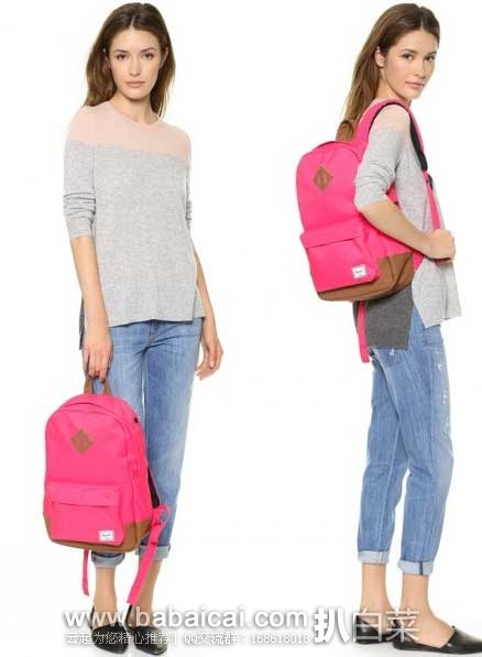 Herschel Supply Co.高韧性耐磨双肩背包(原价.99,现7折.87),公码8折后实付.09