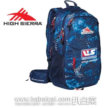 限量版！High Sierra 高山 美国滑雪队双肩背包 原价$220，现1折售价$22.84