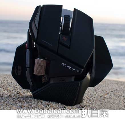 Mad Catz 赛钛客 R.A.T.9 无线双眼激光游戏鼠标 原价$150，现7.4折售价$111.1，史低