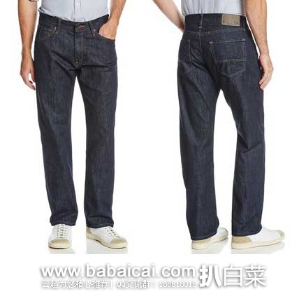 Nautica 诺帝卡 男士宽松直筒全棉牛仔裤(原价$44.98，现4.7折$21.43)，公码8折后实付$17.14