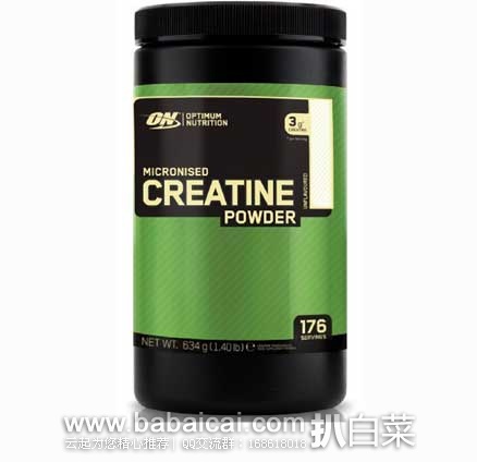 Optimum Nutrition Creatine Powder高密度肌酸粉 634g 原价$27.99，现5.4折售价$15.39