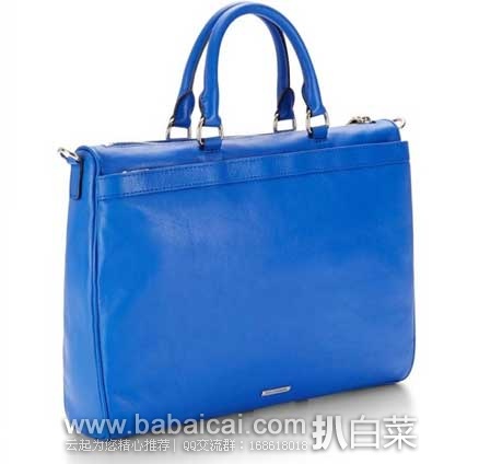 Rebecca Minkoff瑞贝卡·明可弗 女款大号真皮单肩手提包(原价5,现4.7折8.5),公码8折后实付2.8