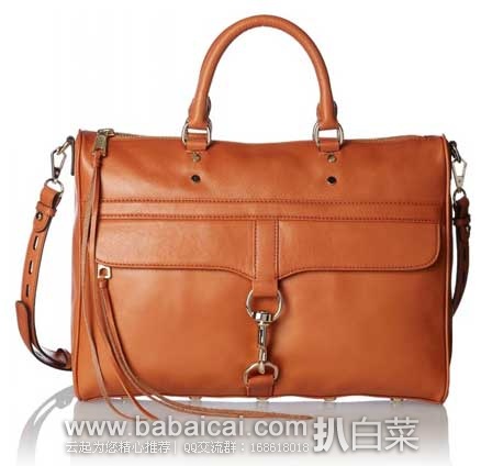 Rebecca Minkoff瑞贝卡·明可弗 女款大号真皮单肩手提包(原价5,现4.7折8.5),公码8折后实付2.8