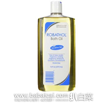 Robathol 天然棉花籽沐浴油 474ml装 原价$16.6，现9折售价$14.95