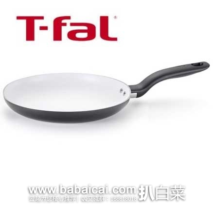 T-fal 法国特福 C92107 12英寸陶瓷不粘煎锅 原价$36.99，现4.3折售价$15.99，新低