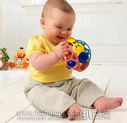 销量第一，Baby Einstein 小小爱因斯坦 宝宝玲珑益智球/玩具球 特价$4.74