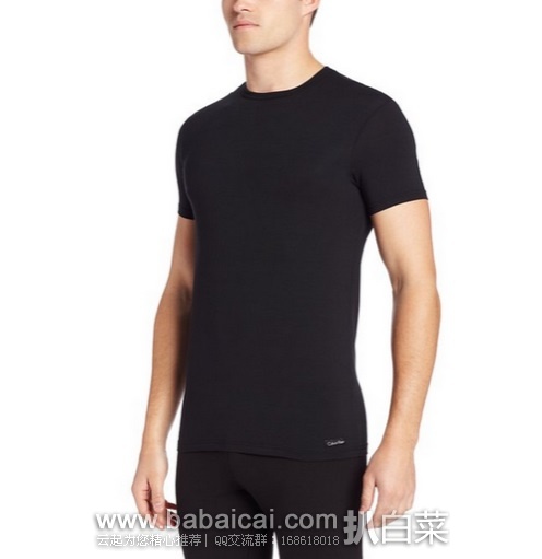 Calvin Klein Micro Modal 男式莫代尔短袖T恤 原价$34，现$19.99，直邮无税，运费仅$2.62