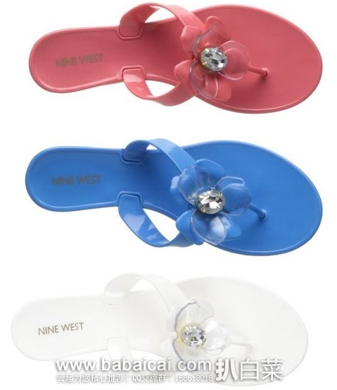Nine West 玖熙 Frizzell 女士时尚花朵人字拖 原价$49,现新低$13.04,到手仅¥150 多色可选 Nine West 玖熙 Frizzell 女士时尚花朵人字拖 原价,现新低.04,到手仅¥150