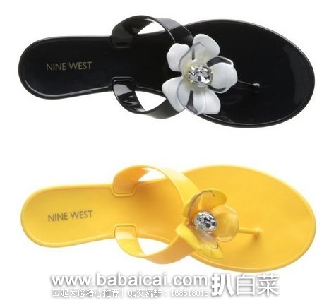 Nine West 玖熙 Frizzell 女士时尚花朵人字拖 原价$49,现新低$13.04,到手仅¥150 多色可选 Nine West 玖熙 Frizzell 女士时尚花朵人字拖 原价,现新低.04,到手仅¥150