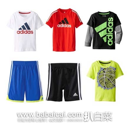 Adidas style 阿迪达斯男童运动服饰 $20 封顶特卖!!