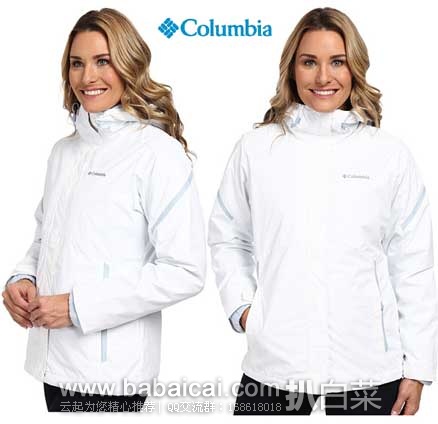 6PM：Columbia 哥伦比亚 女士防泼水抓绒3合1冲锋衣 原价$220，现2.5折售价$54.99，史低