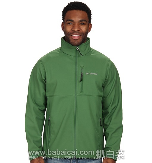 6PM：Columbia 哥伦比亚 Ascender 男士防风防泼水软壳原价$115，现$42.99，公码85折$36.54，到手￥265