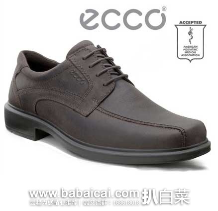 6PM：ECCO 爱步 赫尔辛基 男式舒适正装鞋原价$140，现新低$69.99