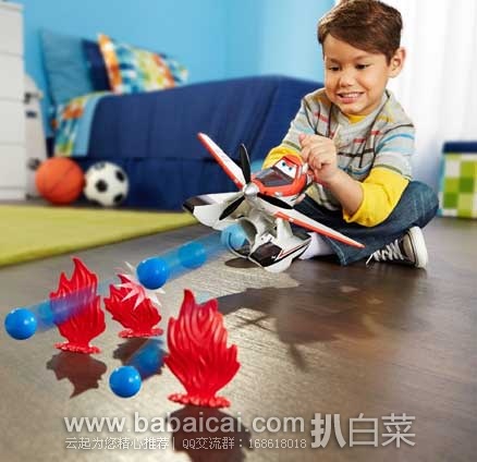 Mattel美泰 迪斯尼《飞机总动员2》CJB36 Fire & Rescue尘土消防救援飞机 原价.99,现售价.62