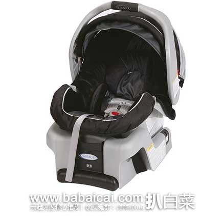 Graco SnugRide 30 Classic 葛莱儿童安全座椅 （原价$130，现5.7折售价$74.99），还可激活额外20%优惠码