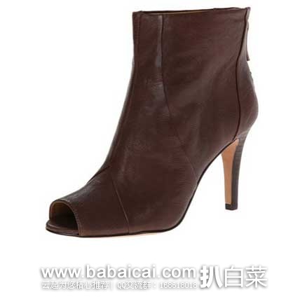 Nine West 玖熙 女士 真皮高跟鱼嘴踝靴 原价9,现3折售价.7