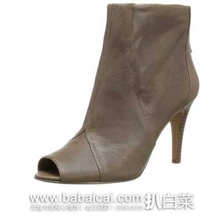 Nine West 玖熙 女士 真皮高跟鱼嘴踝靴  原价9，现3折售价.7