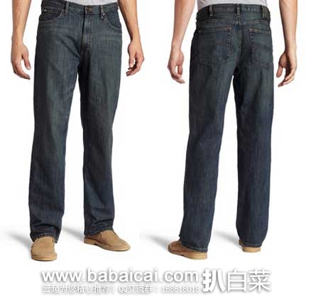 LEE 李牌 Premium Select系列 男式宽松剪裁直筒牛仔裤 原价$58，现3.3折售价$19.99