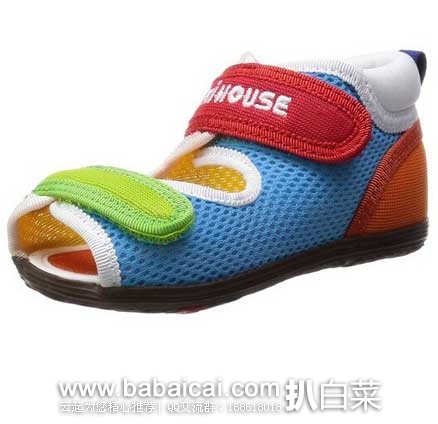 日本亚马逊：Mikihouse 可爱网面儿童款凉鞋 现售价6264日元，公码8.5折后实付5324日元（约￥277）