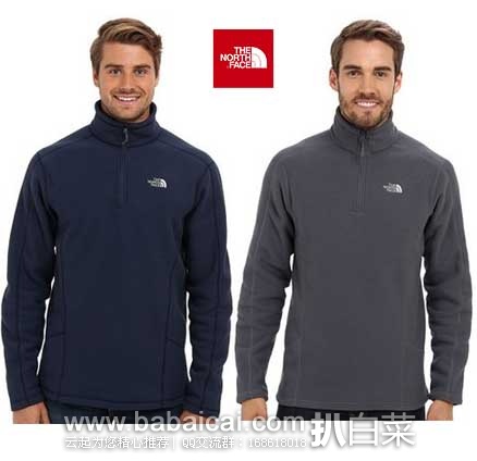 6PM：The North Face 乐斯菲斯 SDS男士半拉链套头衫 原价$60，现4.1折售价$24.99