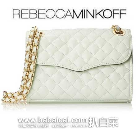 Rebecca Minkoff 瑞贝卡·明可弗  女款 Mini Quilted Affair经典菱格真皮斜挎包（原价$195，现7.5折$146.25），公码8折后仅需$117