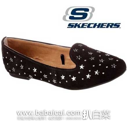 6PM：Skechers 斯凯奇 Gazing 星形铆钉女士单鞋 原价$64.99，现3.5折售价$22.75