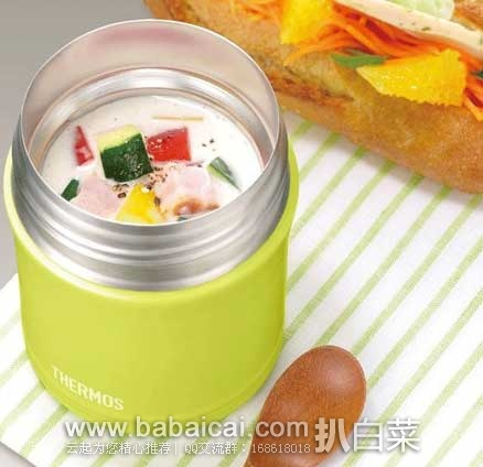 日本亚马逊:THERMOS膳魔师JBJ-301 LEF真空断热焖烧杯0.3L 现售价:2236日元(约¥114)