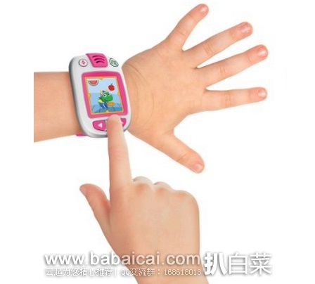 LeapFrog 跳蛙 LeapBand 儿童互动健康追踪卡通手表 原价$40，现3.5折特价$14.99 ，直邮到手￥116