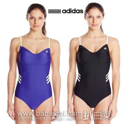 Adidas 阿迪达斯 三叶草女士泳衣  原价$84，现秒杀价$12.99