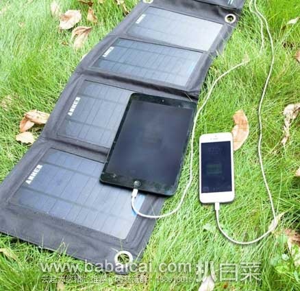 销量亚军,Anker 安科 便携式 可折叠太阳能充电器 原价.99,现5折售价.99
