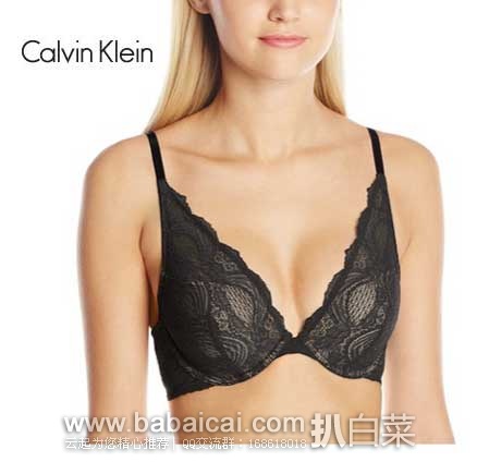 Calvin Klein Delicate Fashion 女式蕾丝性感文胸 原价$46，现2.9折售价$13.66