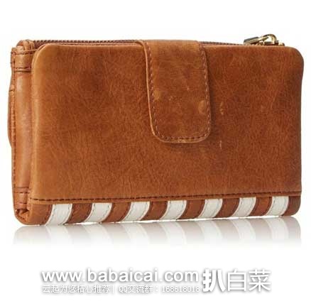 Foosil 化石 女款 纯皮拼色手拿包 原价,现4.4折售价.59