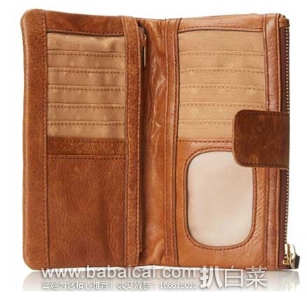 Foosil 化石 女款 纯皮拼色手拿包 原价,现4.4折售价.59