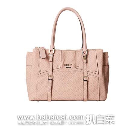 6PM:GUESS 盖尔斯 Rikki Status Satchel 女士时尚手提包 原价8,现此款白色、粉色3.3折售价.99