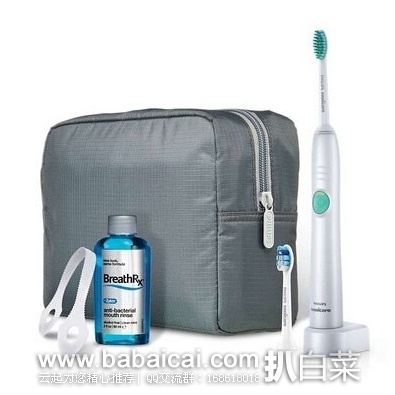 Philips 飞利浦 Sonicare HX6511/34 声波电动牙刷特惠装 原价$90，现$48.99-10=$38.99，直邮无税，运费$5.06
