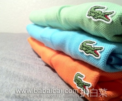 6PM：Lacoste 法国鳄鱼 男士 经典款纯棉Polo衫，5折特价到手￥305元