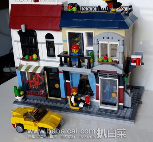 Lego 乐高 31026 创意百变系列 单车店与咖啡厅 （共含1023颗粒） 原价$90，现$74.49，到手￥585