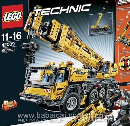 日本亚马逊：LEGO 乐高  Technic科技  机械MK II 42009 移动起重机拼装玩具（共含2606颗粒）  现售价：22218日元（约￥1109），新低