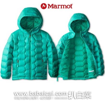 6PM：Marmot 土拨鼠  大童款Ama Dablam 700蓬鹅绒羽绒服（原价$130，现4折$52.99） ，公码9折后实付$47.69