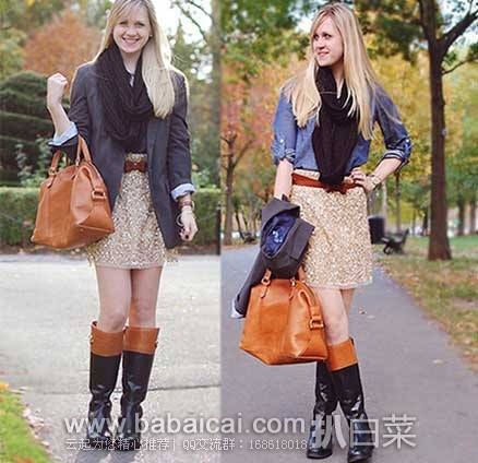 Rockport 乐步 Tristina Crest 女款 时尚拼接长靴 原价0,现4折售价1.22