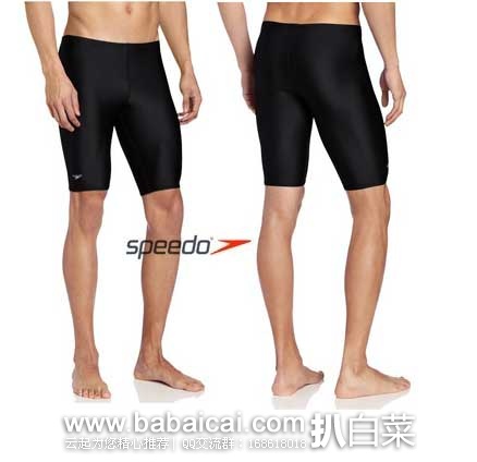 Speedo 速比涛 Solid Jammer 男式 竞赛系列 长款抗氯泳裤 (原价,现6.8折售价.84), 公码8折后实付.07