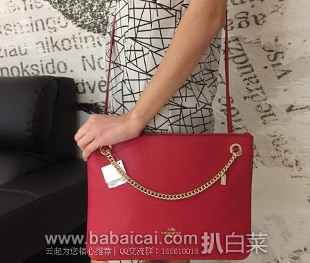 6PM:COACH 蔻驰 女士真皮链条单肩包 原价$235,现历史低价5折$117.99 6PM:COACH 蔻驰 女士真皮链条单肩包 原价5,现历史低价5折7.99