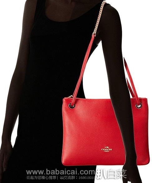 6PM:COACH 蔻驰 女士真皮链条单肩包 原价$235,现历史低价5折$117.99 6PM:COACH 蔻驰 女士真皮链条单肩包 原价5,现历史低价5折7.99