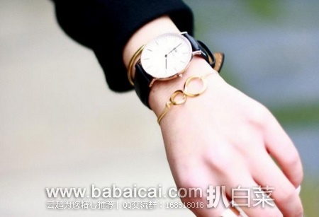 亚马逊海外购：Daniel Wellington 丹尼尔惠灵顿 0903DW/0901DW 女士 真皮表带施华洛世奇水晶腕表 限时特价￥419包邮