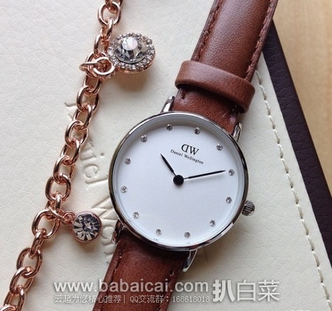 英国亚马逊：Daniel Wellington 丹尼尔 惠灵顿 女士镶钻腕表 降至£58.82，直邮退税特价£49.02